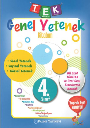 4. Sınıf Tek Genel Yetenek Kitabım