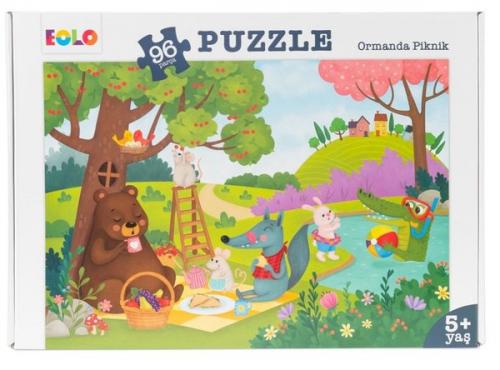 96 Parça Puzzle-Ormanda Piknik