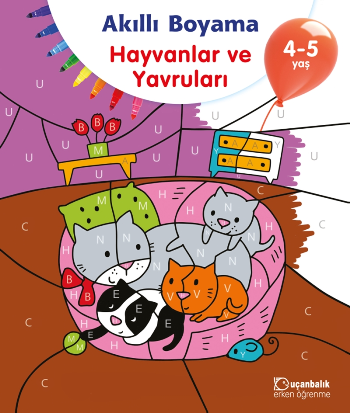 Akıllı Boyama - Hayvanlar ve Yavruları 4-5 Yaş