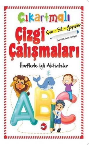 Çıkartmalı Çizgi Çalışmaları-Harflerle ilgili Aktiviteler