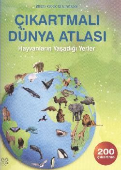 Çıkartmalı Dünya Atlası - Hayvanların Yaşadığı Yerler