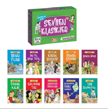 Çocuklar İçin Sevilen Klasikler (10 Kitap + Soru Kitapçığı)