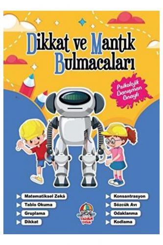 Dikkat Ve Mantık Bulmacaları Lacivert Kitap