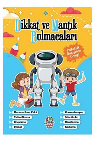 Dikkat Ve Mantık Bulmacaları Mavi Kitap