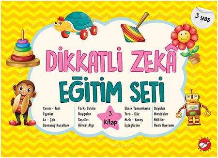 Dikkatli Zeka Eğitim Seti 3. Kitap- 3 Yaş