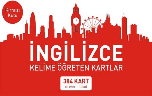 İngilizce Kelime Öğreten Kartlar (Kırmızı Kutu)