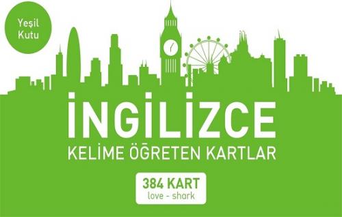 İngilizce Kelime Öğreten Kartlar Yeşil Kutu (love-shark)