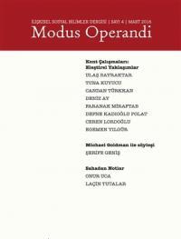 Modus Operandi İlişkisel Sosyal Bilimler Dergisi Sayı : 4 / Mart - 201