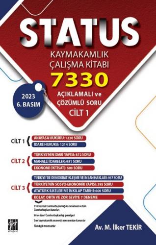 STATUS Kaymakamlık Çalışma Kitabı 7330 Açıklamalı ve Çözümlü Soru (3 C