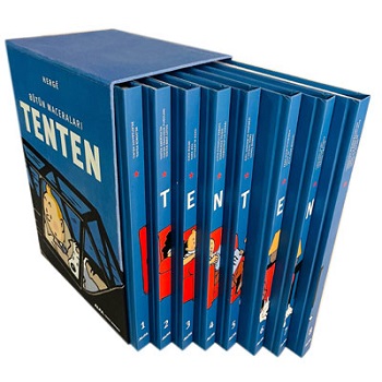 Tenten'in Maceraları Sekiz Kitap Birarada (Ciltli-Kutulu)